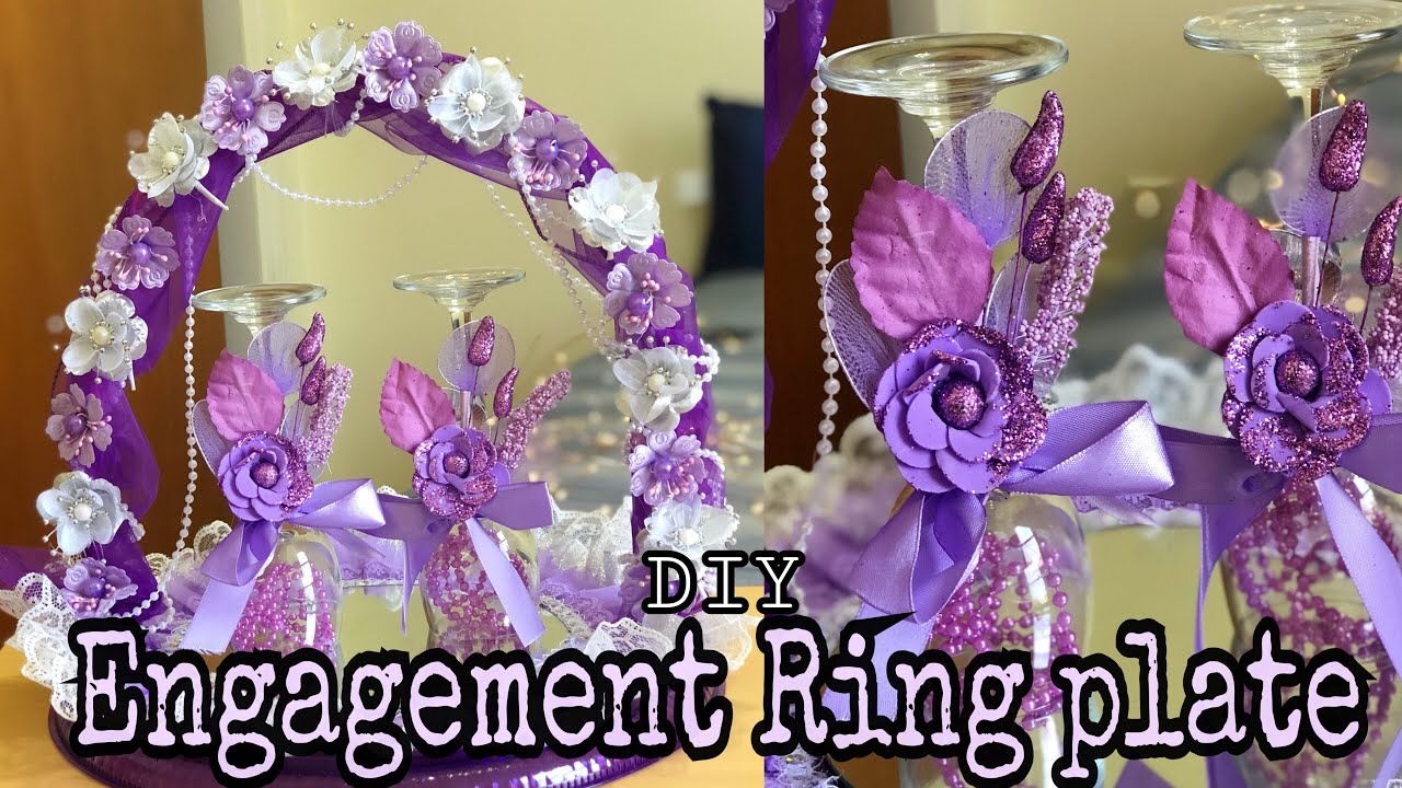 Ring Plate For Engagement Wedding Tray Decoration DIY Trousseau