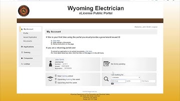 Wyoming Electrician eLicense Public Portal - Upload Government ID Tutorial