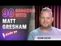 The Blind Auditions: 90 Seconds With Matt Gresham | The Voice Australia 2020