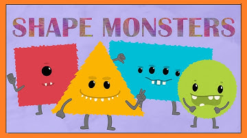 Shape Monsters! Funny Shapes Song for Kids and Toddlers | Smiley Rhymes
