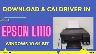 Instructions on downloading and installing Epson L1110 printer drivers for Windows 10 64-bit | Hi...