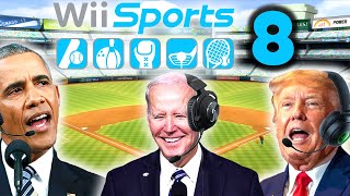 US Presidents Play Wii Sports Baseball 8