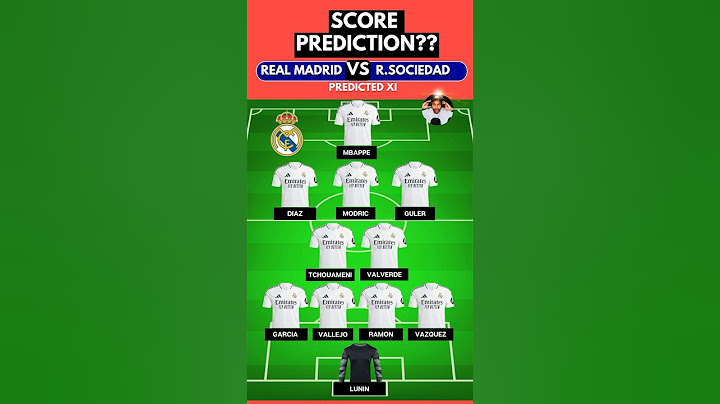 REAL MADRID vs REAL SOCIEDAD: PREDICTED LINEUPS 🔥⚽ | LALIGA CLASH!