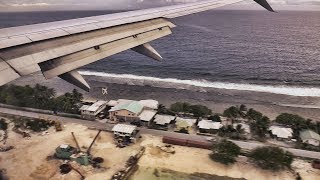 United B737 Landing Majuro Marshall Islands