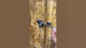 Simple idea with automatic gate latch lock # Mechanism Lock # DIY # Craft metal
