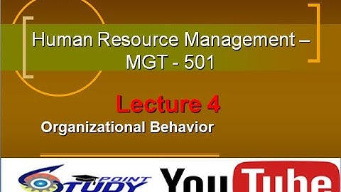 Lecture 04(Short Video) ... Mgt501(Human Resource Management)