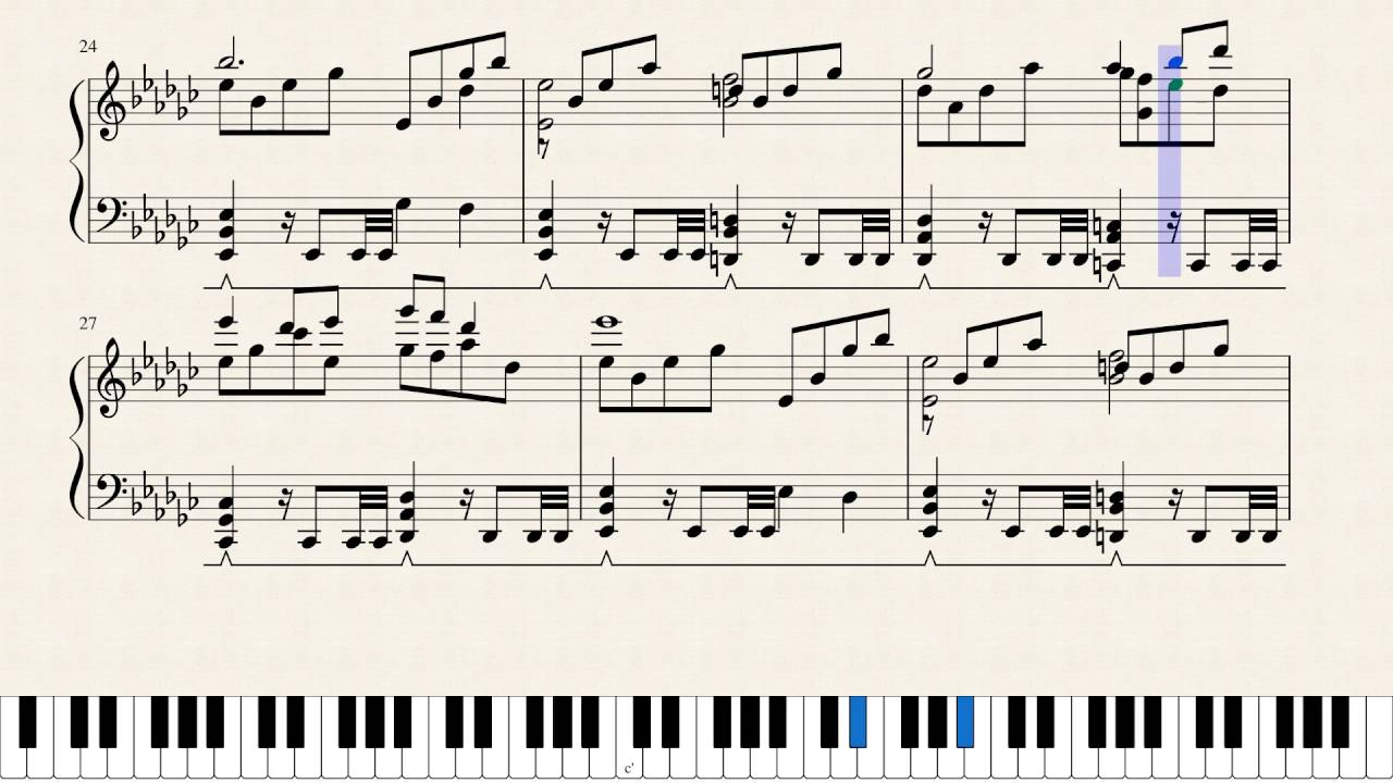 Piano solo | Touhou 15 The Sea Where One's Home Planet Reflects