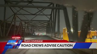 Road crews advise caution