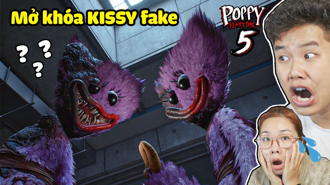 Hack Mở Khóa KISSY Thay HUGGY Trong POPPY PLAYTIME 5  Xem Đáng Sợ Không Cùng bqThanh & Ốc