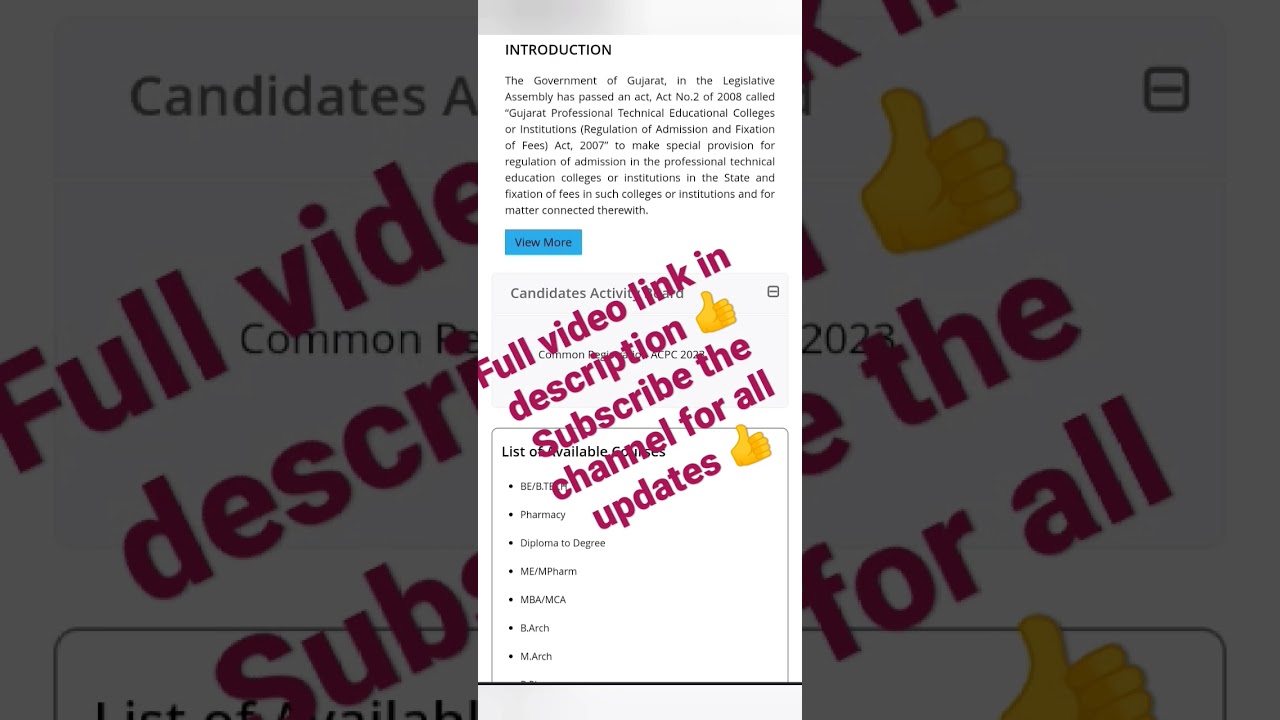 ACPC Round 3 Seat Allotment Result Out 😮| ACPC Counseling process | 