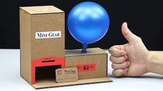 Build Balloon Vending Machine from Cardboard