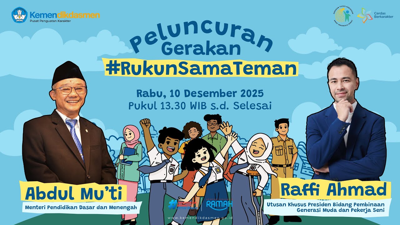 Peluncuran Gerakan Rukun sama Teman