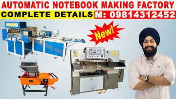 Full Automatic Notebook Making Machine 😍👌 | Notebook Making Machine Price | Notebook Business