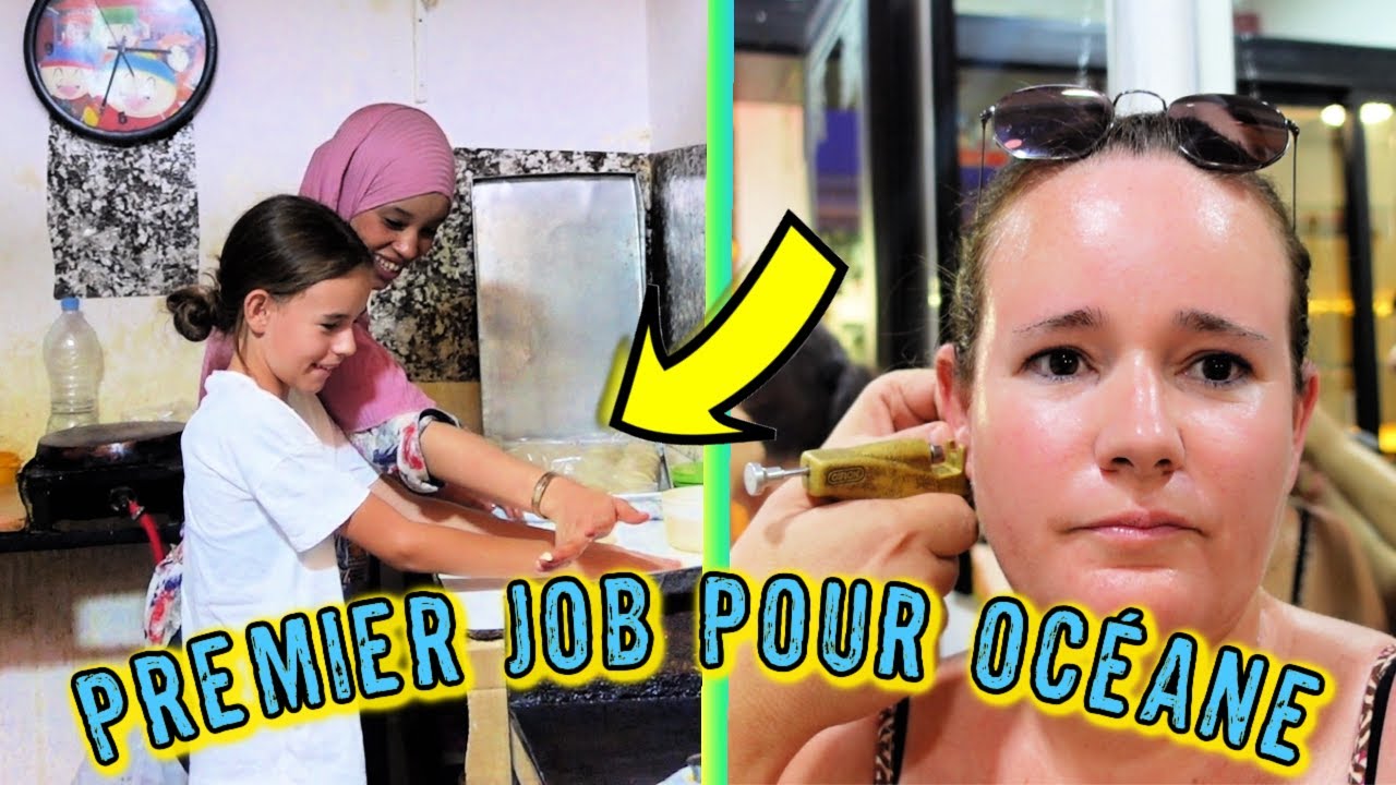 VLOG : PREMIER TRAVAIL POUR OCEANE ~~~ MAMAN ET ALICYA SE FONT PERCER LES OREILLES