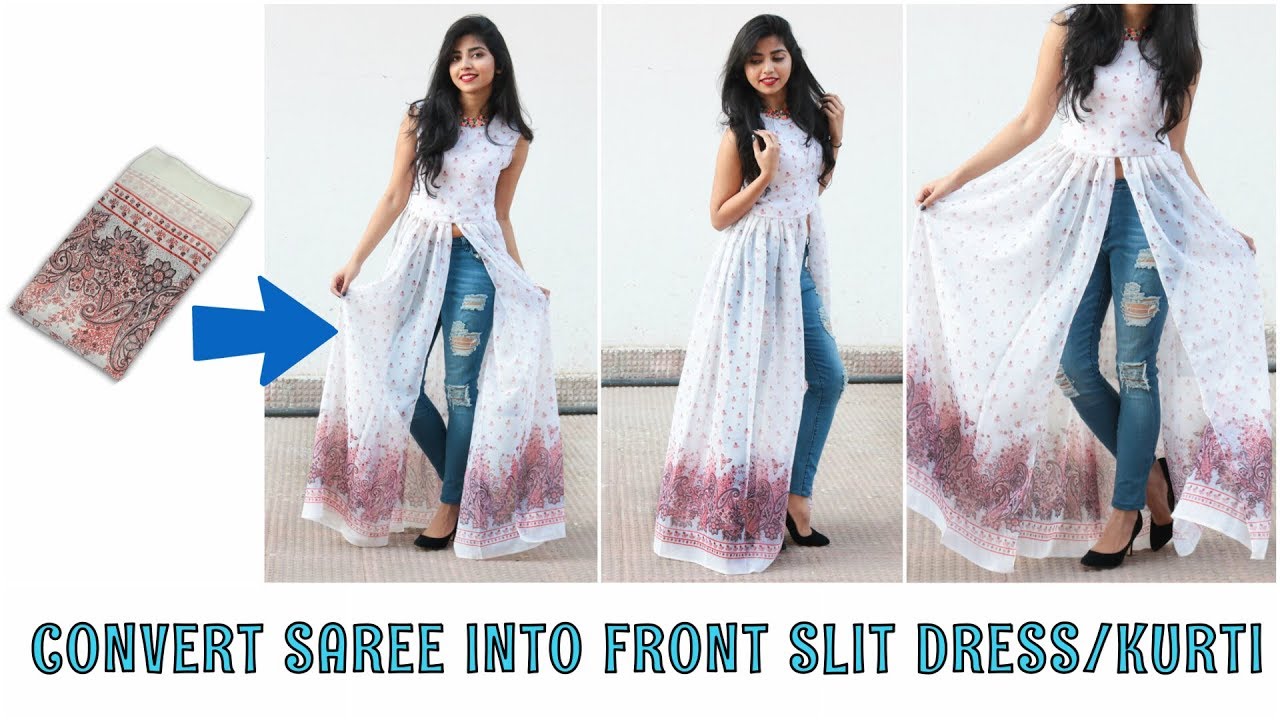 Gown Designs Made From Saree 2024 | steadyrest.net