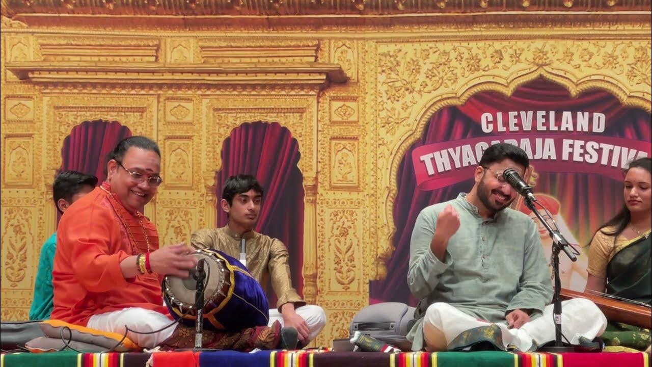 THANI AVARTHANAM Tiruvarur Vaidhyanathan CLEVELAND THYAGARAJA ARADHANA 2023 YouTube