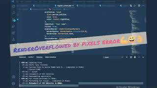 RenderFlex overflowed in flutter