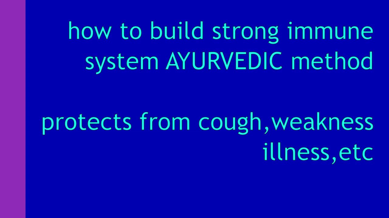How to build immune system strong 