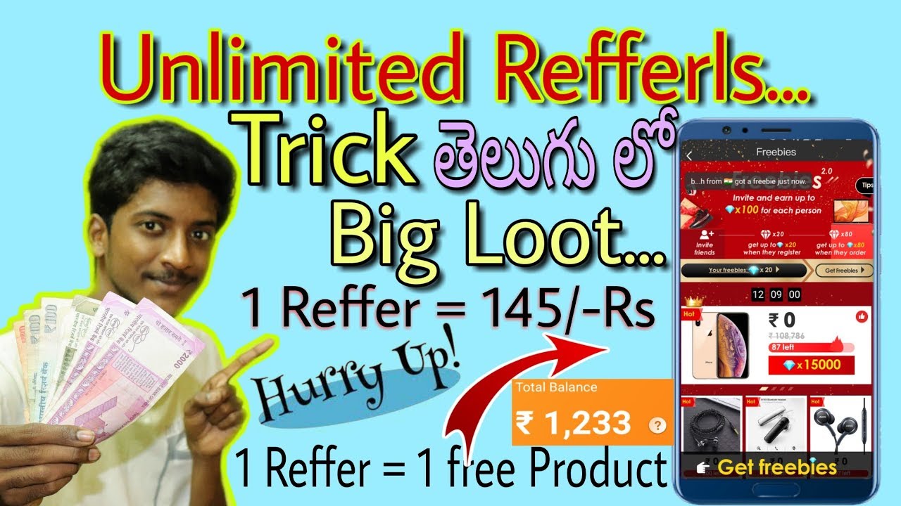 VOVA App Unlimited Refferls Trick Big Loot In Telugu || Unlimited Trick VOVA app in Telugu