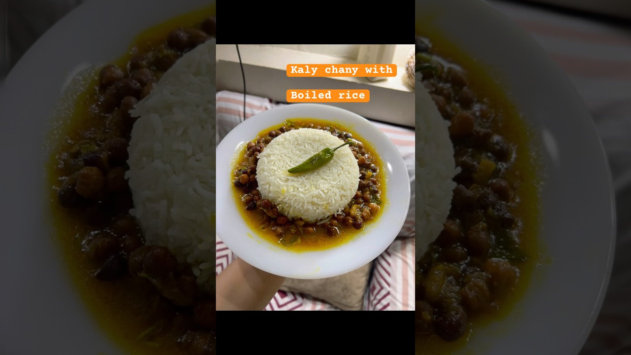 Kaly chany with boiled rice 👩🏻‍🍳
