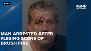 Man arrested after fleeing scene of threatening brush fire near Clear Acre Lane