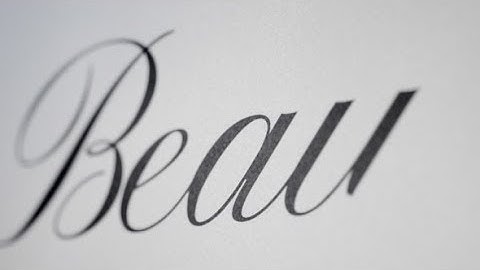 Beauty - Animated Handwriting Typeface /// After Effects Template