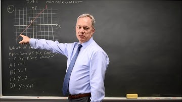 SAT Test 5: Graph of a line - question #3-1