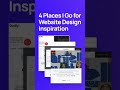4 Places I Go for Website Design Inspiration #shorts #webdesign