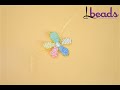 Lbeads Handmade Colorful Flower Shape Beaded Earrings