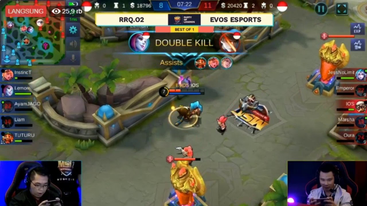 RRQ O2 VS EVOS ESPORTS Match 1 - MSC 2018