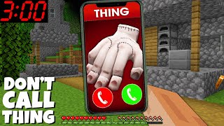 Don&#39;t call to WEDNESDAY THING HAND at 3.00 AM in minecraft challenge ALEX NOOB at 3:00 AM MINECRAFT