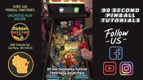 90 Second Pinball Tutorials - Sega South Park Pinball Machine