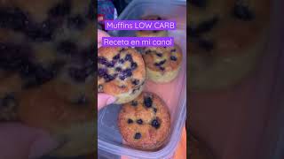 Muffins de arándanos LOW CARB (con harina de coco) sin azúcar,sin Tacc