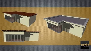 cadvilla® Support - define and enter a flat roof / pent roof