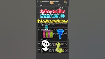 🐍+ 🐼 ¿Cómo seleccionar las columnas cuando se aplica un filtro? | Dataframe Pandas | Python | Shorts
