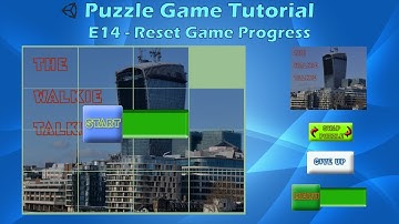 How to make a Puzzle Game (E14 Reset Game Progress ) - Unity Tutorial