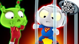 SUPER FRIENDS |  Preschool Learning Videos | Rob The Robot