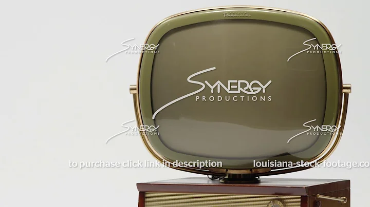 1908 vintage 1950s Philco Predicta Holiday close up stock video footage