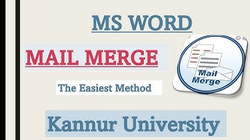 Mail Merge|MS Word|Practical Exam|Kannur University|B.Com/BBA|Office Automation