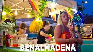 A Busy Friday Night Oktoberfest In Benalmadena September 2023 🌭🍺Spain Night Walk [4K]