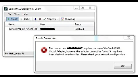 SonicWALL Adapter cannot be found | Error Solved | SonicWALL Global VPN Client | Windows 10
