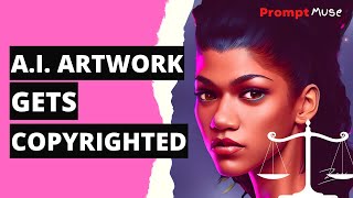 A.I artwork gets copyright - using Midjourney #aiartwork #midjourney