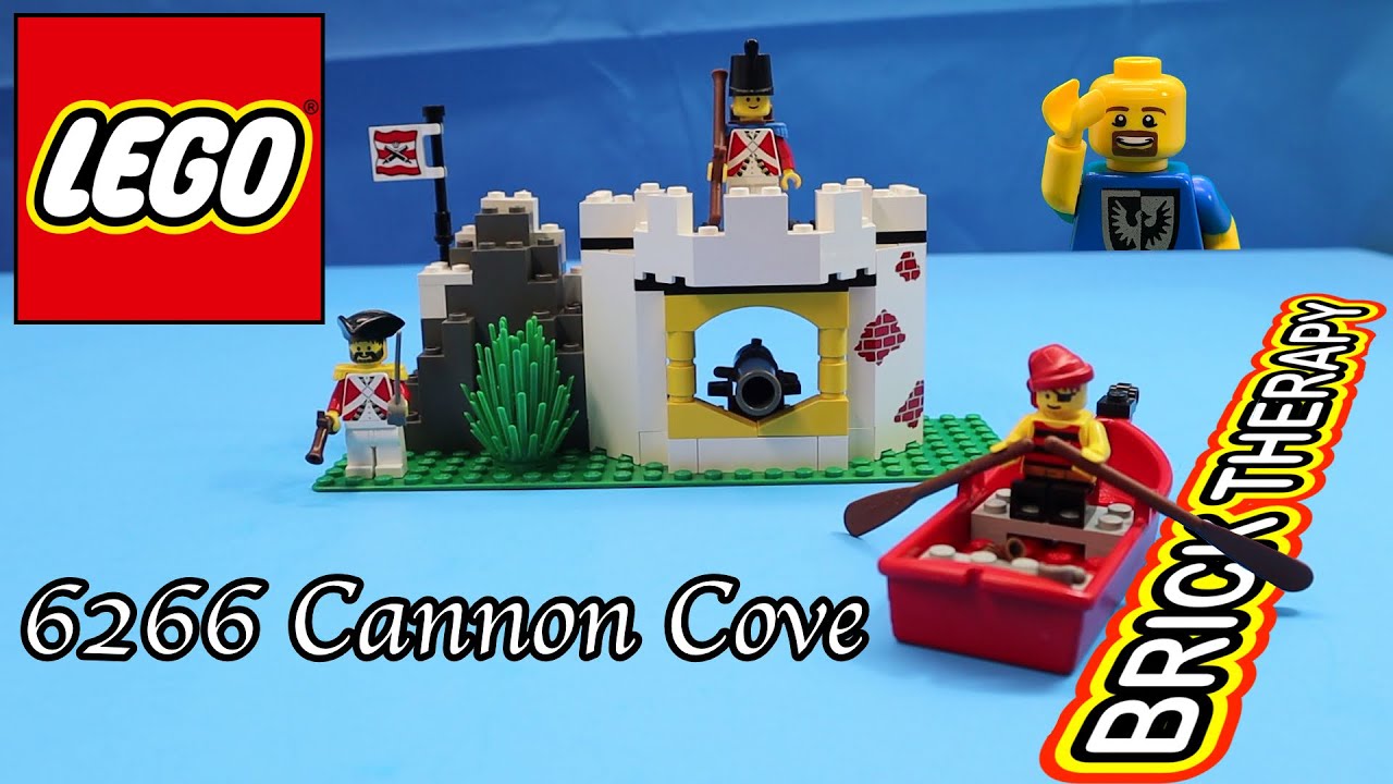 Vintage LEGO Pirates set 6266 Cannon Cove - Build and Review - YouTube