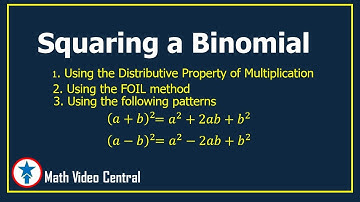 Squaring  a Binomial | Math | Math Video Central