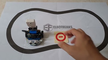 Project :Linefollow by IR sensor AI lens recognize Stop Traffic Sign : Microbit