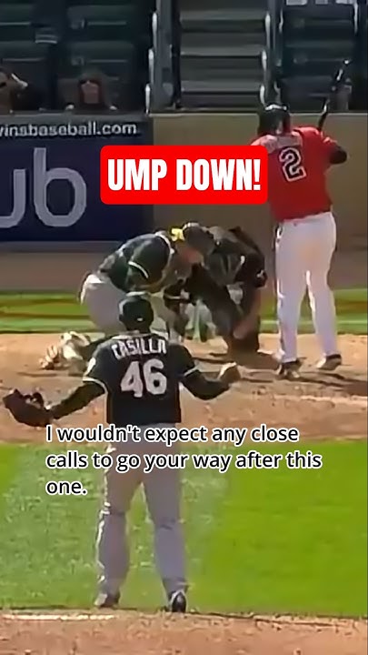 Ump Stopped It #baseball - YouTube