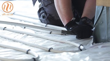 Solid floor underfloor heating system installation by Continal Underfloor