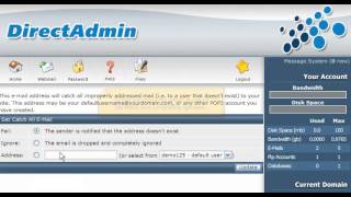 How to create a catchall email address in DirectAdmin