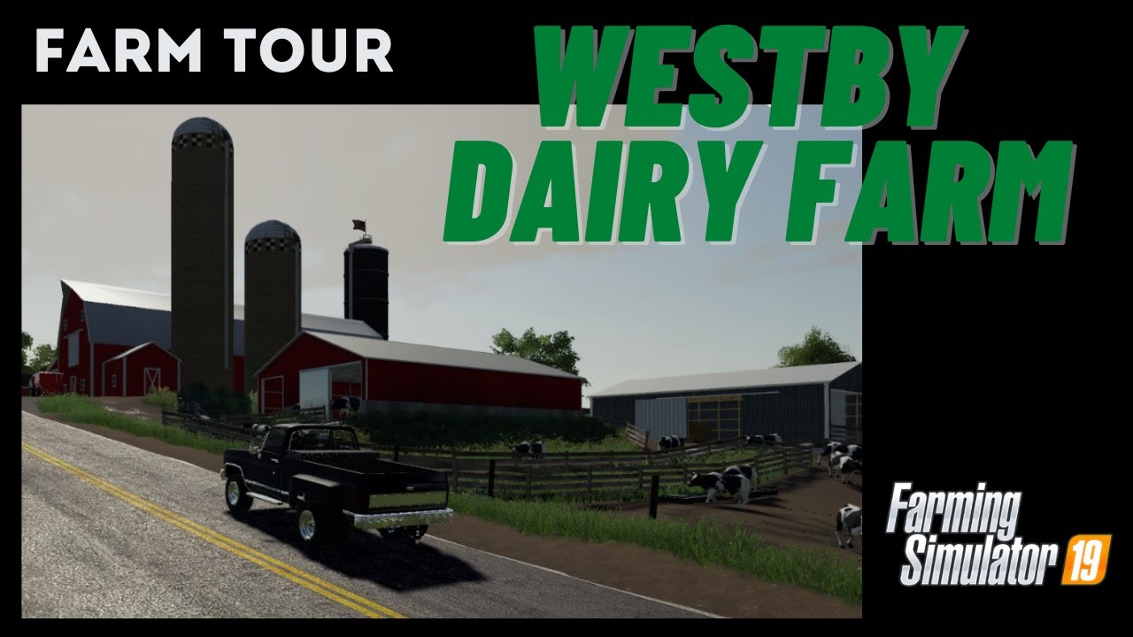 Farm Tour Westby, WI John Deere Dairy Farm Farming Simulator 19