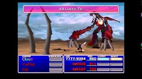 Ruby Weapon - RECORD Solo Cloud ONLY 2 MATERIA, NO DAMAGE in 4:35